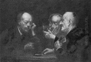 La Partie De Cartes by Genis (Gines) Capdevila Puig