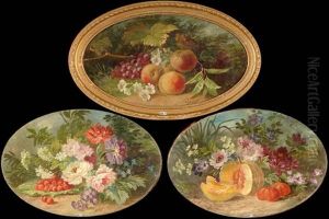 Natures Mortes Aux Fleurs Et Aux Fruits (+ 2 Others, Various Sizes; 3 Works) Natures Mortes Aux Fleurs Et Aux Fruits (+ 2 Others, Various Sizes; 3 Works)