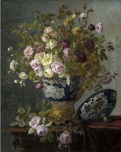 Roses In An Oriental Urn