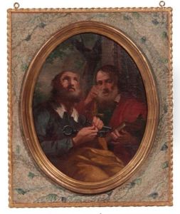 Saint Pierre Et Saint Paul (+ L'immaculee, Verso) by Francesco Capella