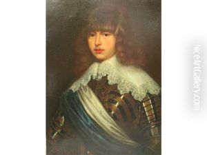 Portrait Of Prince Waldemar Christian Of Denmark (1603-1647)(after Justus Sustermans) by Giulia Cheli Capella