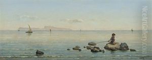 Gulf Of Naples With View Of Capri by Vittorio Capessiero
