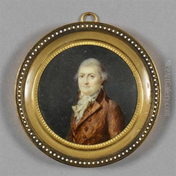 Portrait D'homme Au Jabot Et Veste Jaune - view 1