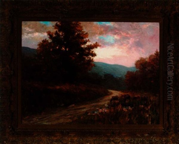 Autumn Landscape At Sunset - view 1