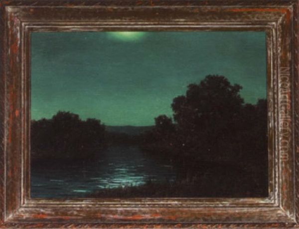 Moonlit Riverscape - view 1