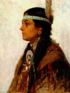 Portrait Of An Indian Woman by Gaetano Capone