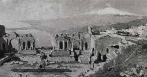 Ancient Ruins And Volcano, Sicily - view 1