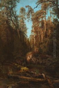 Skovparti I Telemarken by Herman August Cappelen