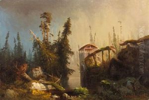 Gammelt Kvernhus by Herman August Cappelen