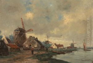 Hollandische Landschaft by Herman August Cappelen