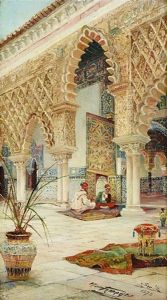 Oriental Interior From Seville by Jose Montenegro Cappell