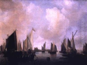 Marine Par Temps Calme by Jan Van De Cappelle