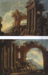 Capriccio Con Rovine Classiche by Pietro Cappelli