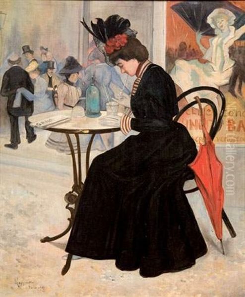 Femme Au Cafe - view 1