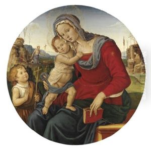 Madonna Col Bambino E San Giovannino, San Gerolamo E San Francesco by Raffaelo Capponi
