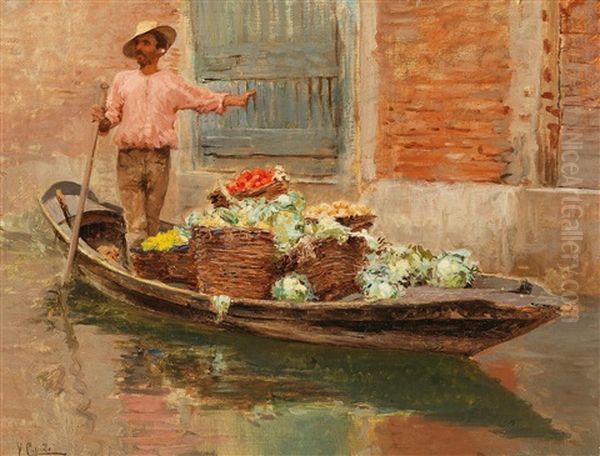 A Vegetable Seller In Venice - view 1
