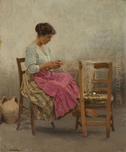 La Moglie Del Pescatore by Vincenzo Caprile