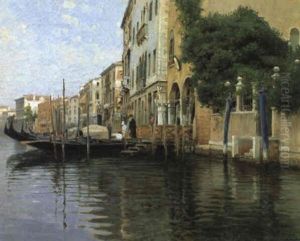 Venezia, Scorcio Del Canal Grande by Vincenzo Caprile