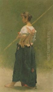 Figura Femminile In Piedi by Vincenzo Caprile
