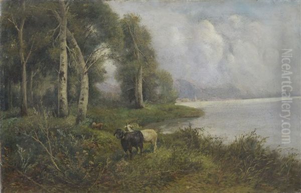 Scorcio Di Paesaggio Con Lago - view 1