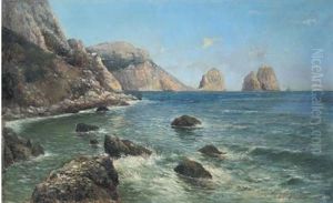 Capri, Punta Del Tragaro Con I Faraglioni by Francesco Capuano