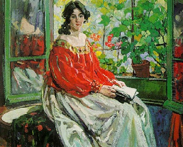 A Lady Reading - view 1
