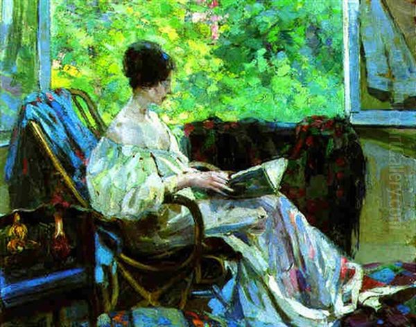 A Woman Reading By The Afternoon Light - view 1