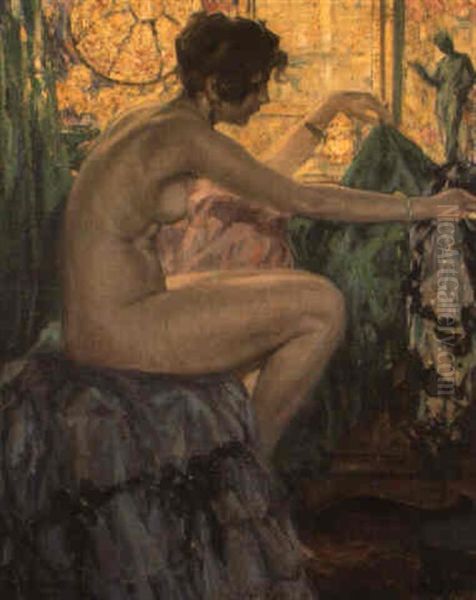 Interno Con Nudo Di Giovane Donna - view 1