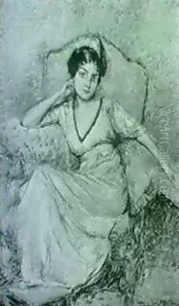 Giovane Donna Seduta - view 1