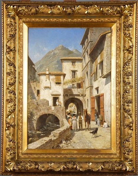 Une Rue A Monterosso - Italie, Bord De La Mediterranee - view 1