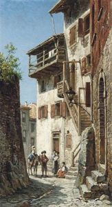 Via Marocconi Riva, Near Lake Debeuzano, Austria by Jacques Francois Carabain