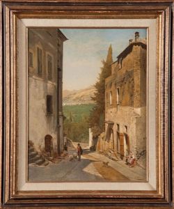 Vue De La Via Romana A Bordigera (italie)