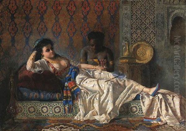 The Odalisque And Her Attendant In The Harem - view 1