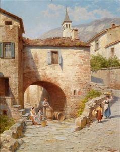 Sudliche Ansicht (san Remo?) by Jacques Francois Carabain