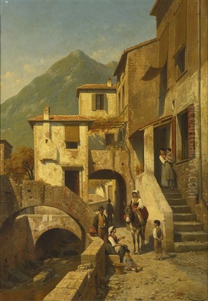 Rue A Monte-rosso, Bord De La Mediterrane, Italie - view 1