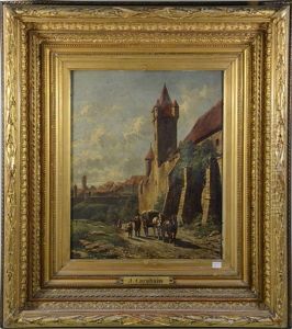 Vue Des Faubourgs D'une Ville En Allemagne Vue Des Faubourgs D'une Ville En Allemagne