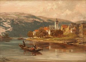 Le Passeur Au Coucher Du Soleil Le Passeur Au Coucher Du Soleil