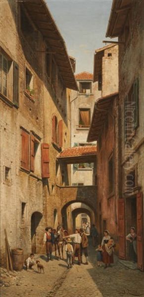Une Rue Sotte Portico Del Marocco A Riva - view 1