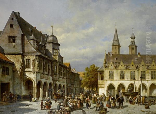 Market Day, Goslar, Germany - view 1
