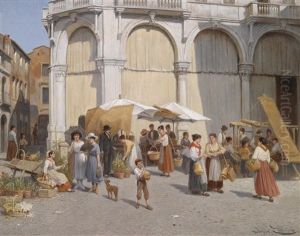 Blumenmarkt In Padua