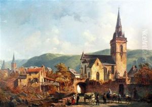 A Bavarian Village by Jacques Francois Carabain