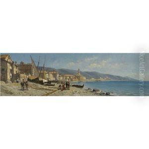 View Of Cogoleto, Liguria View Of Cogoleto, Liguria