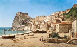 Zicht Op De Stad Messina In Sicilie