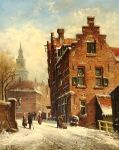 A View Of A Snow-covered City