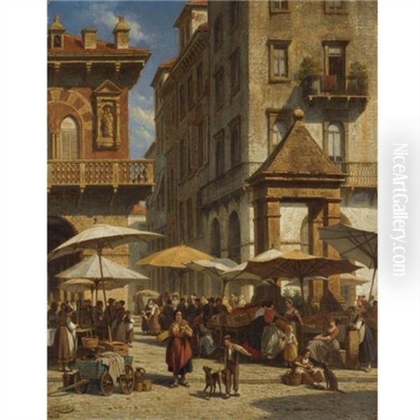 Piazza Delle Erbe, Verona - view 1