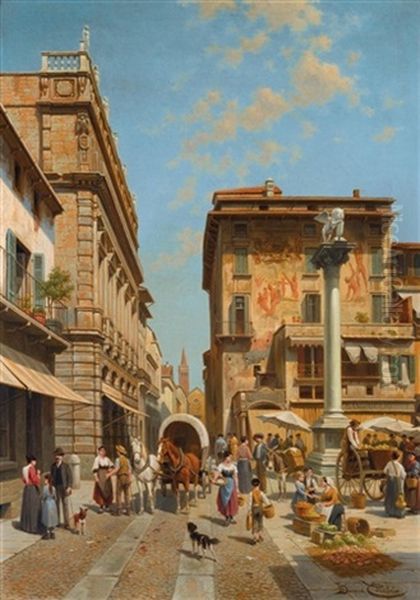Piazza Delle Erbe, Verona - view 1