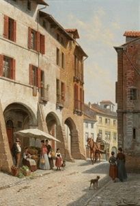 Rue A Vincenza by Jacques Francois Carabain