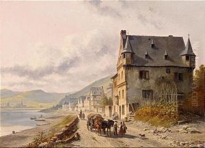 Village Au Bord D'une Riviere Village Au Bord D'une Riviere