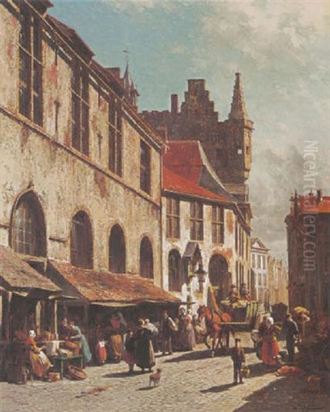 Une Vue De La Boucherie A La Madelaine A Maline, Belgique - view 1