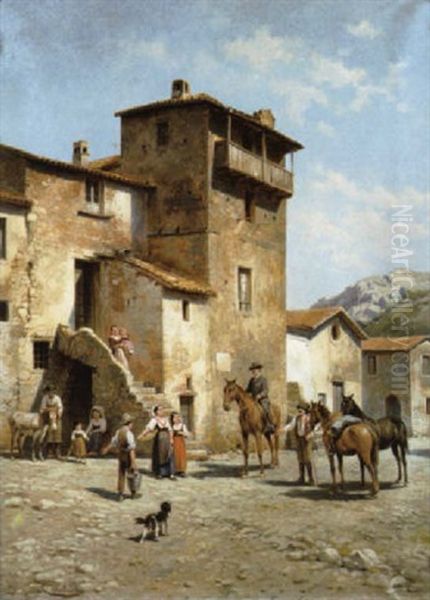 Une Rue A Anticoli Corrado (italie) - view 1